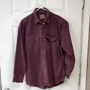St John's Bay chamois cloth shirt. Size XL. Burgundy color